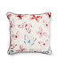 MACKENZIE CHILDS Eternity Butterfly Checked Throw Pillow