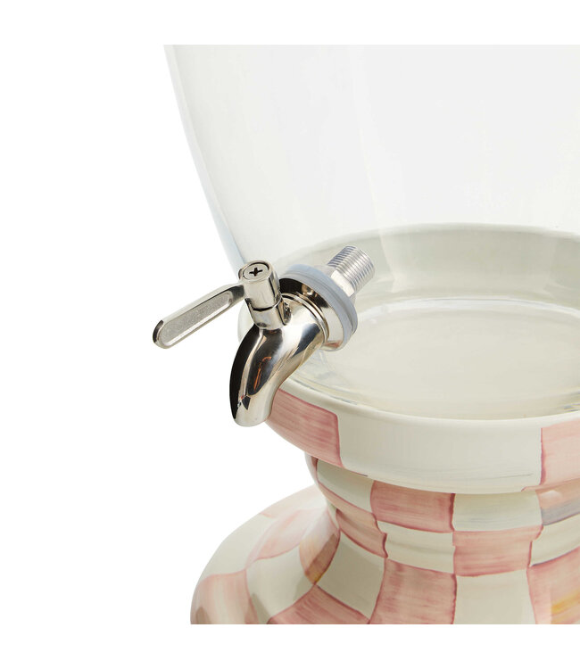 MACKENZIE CHILDS Rosy Check Beverage Hostess