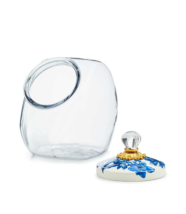 MACKENZIE CHILDS Cookie Jar with Royal English Garden Lid