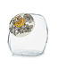 MACKENZIE CHILDS Cookie Jar with Sterling English Garden Lid