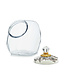MACKENZIE CHILDS Cookie Jar with Sterling English Garden Lid