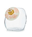 MACKENZIE CHILDS Cookie Jar with Rosy English Garden Lid