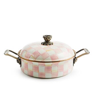 MACKENZIE CHILDS Rosy Check 3 Qt. Casserole