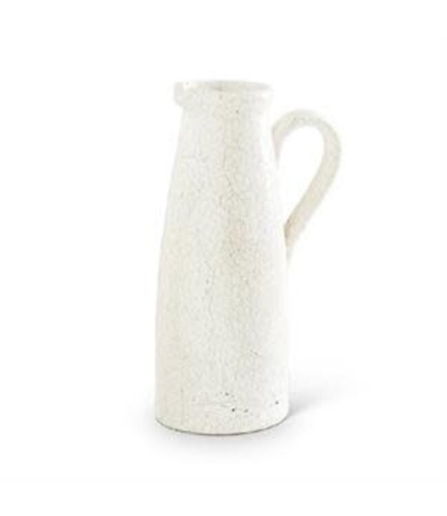 White Ceramic Crackled Pitchers