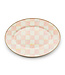 MACKENZIE CHILDS Rosy Check Small Oval Platter