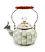 MACKENZIE CHILDS Sterling Check Whistling Tea Kettle