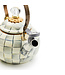 MACKENZIE CHILDS Sterling Check Whistling Tea Kettle