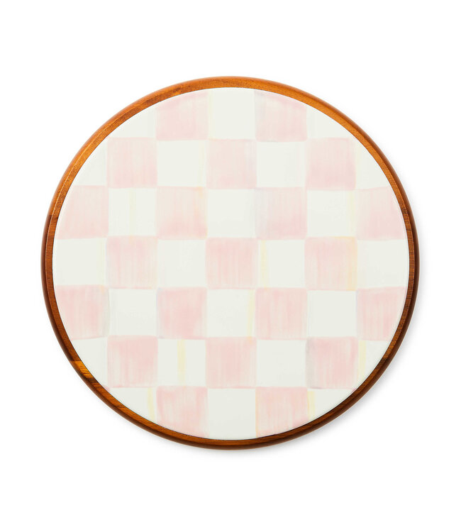 MACKENZIE CHILDS Rosy Check Large Trivet