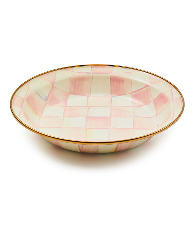 MACKENZIE CHILDS Rosy Check Pie Plate