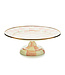 MACKENZIE CHILDS Rosy Check Small Pedestal Platter