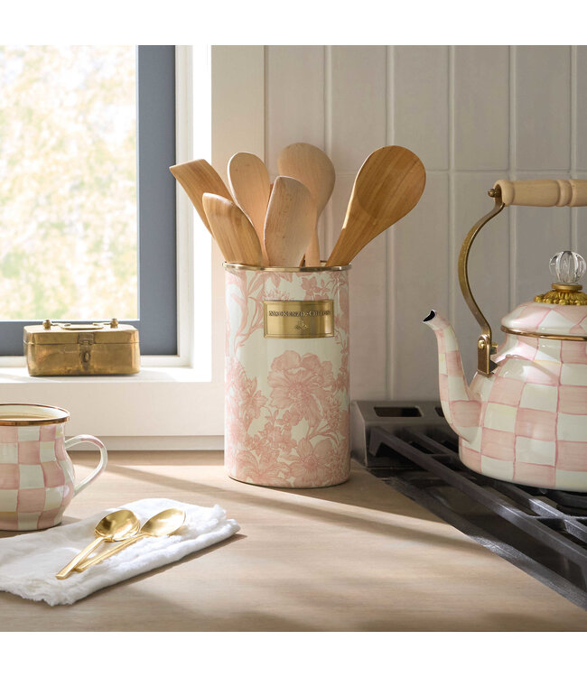 MACKENZIE CHILDS Rosy English Garden Utensil Holder