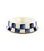 MACKENZIE CHILDS Royal Check Enamel Cat Dish