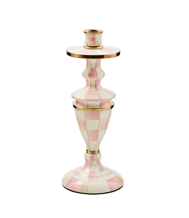 MACKENZIE CHILDS Rosy Check Candlestick