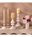 MACKENZIE CHILDS Rosy Check Pillar Candlestick