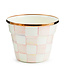 MACKENZIE CHILDS Rosy Check Small Garden Pot