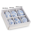 3.25” Box of Blue Floral Eggs (Sold Individually)