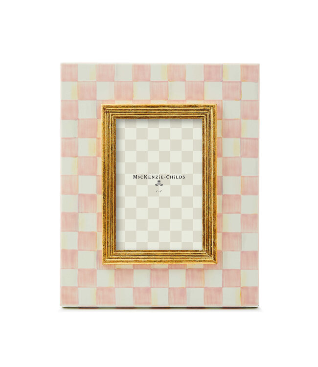 MACKENZIE CHILDS Rosy Check 4" x 6" Frame