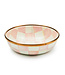 MACKENZIE CHILDS Rosy Check Relish Dish