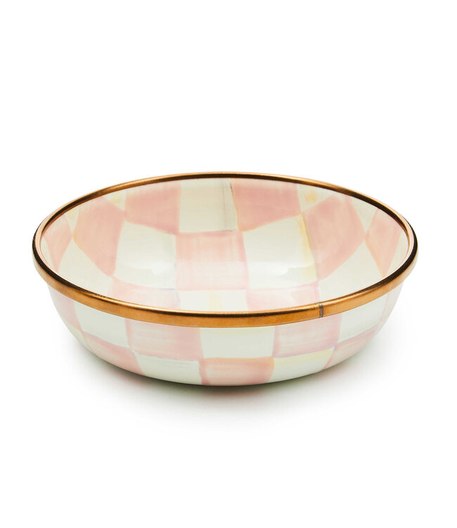 MACKENZIE CHILDS Rosy Check Relish Dish