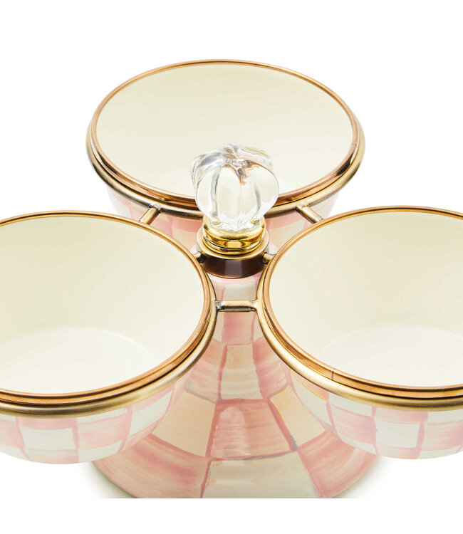 MACKENZIE CHILDS Rosy Check Triplicity