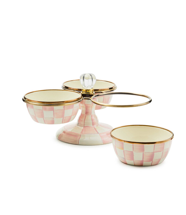 MACKENZIE CHILDS Rosy Check Triplicity