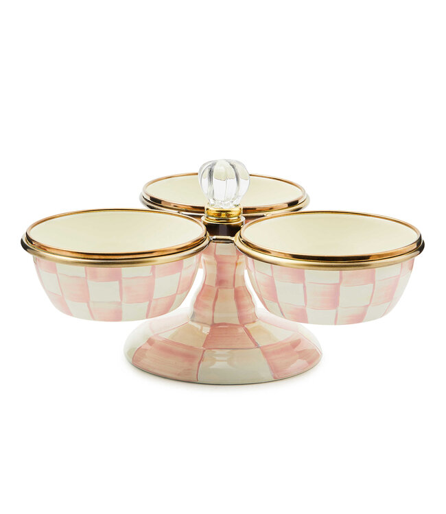 MACKENZIE CHILDS Rosy Check Triplicity