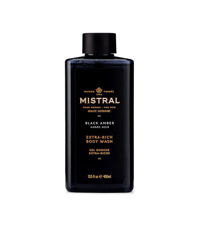 MISTRAL Black Amber Body Wash 13.5 oz