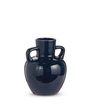 8" Blue Glaze Vase