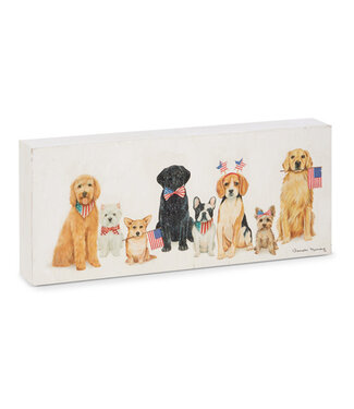 10" Patriotic Pack Wood Block
