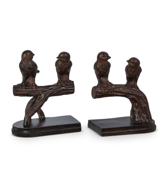 6” Birds on Branch Bookends - Sold as Set