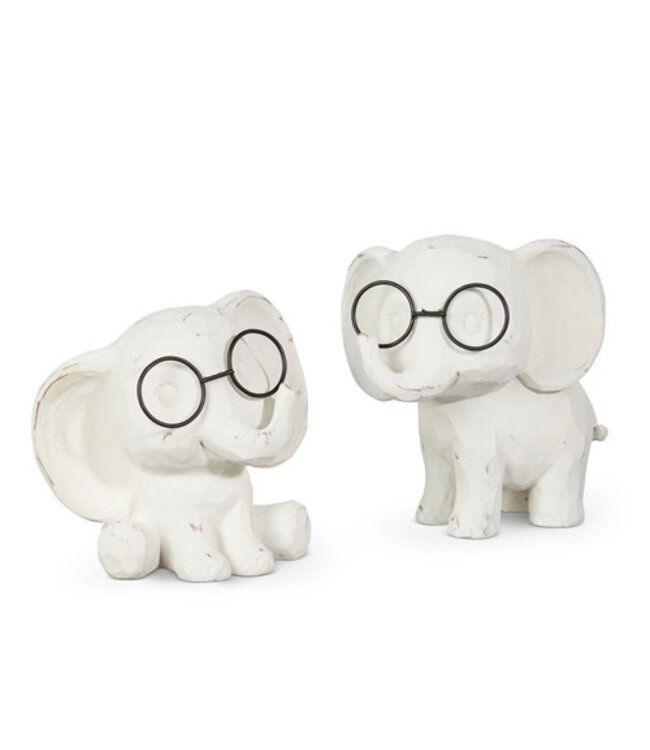 6.25” Elephant With Glasses
