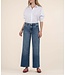 KUT FROM THE KLOTH Meg High Rise Fab Ab Wide Leg Raw Hem