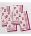 POMEGRANATE Rose Wine Napkin - Sold as Set