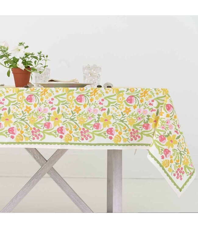 POMEGRANATE 70s Flower Tablecloth