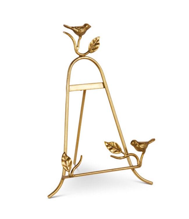 12” Gold Bird Easel