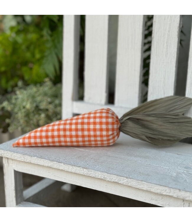 Orange Check Fabric Carrot