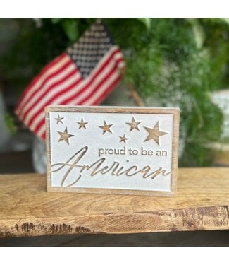 Proud American Carved Block
