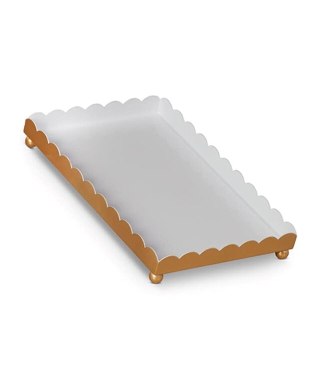 14” Metal Scalloped Tray