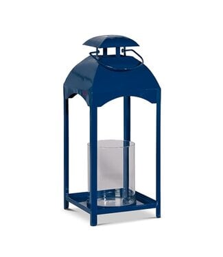 17.5” Blue Lantern