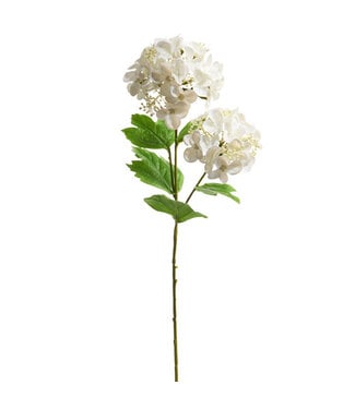 19” Real Touch White Hydrangea Spray