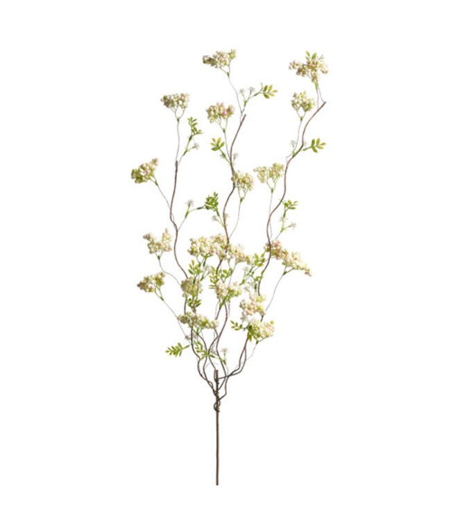 36" White Sedum Berry Branch