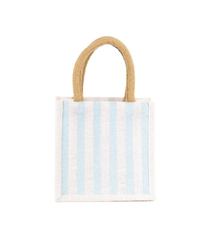 Stripe Petite Gift Tote White/Blue