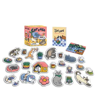 Cat Cafe Magnet Set
