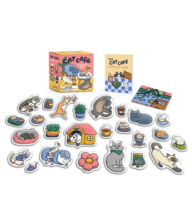 Cat Cafe Magnet Set