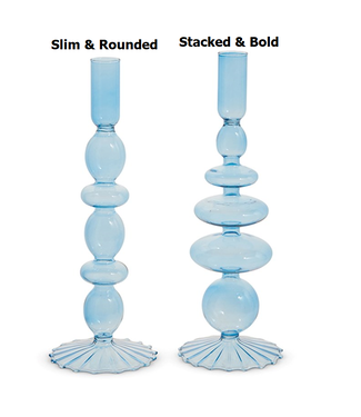 10.25” Blue Candle Sticks