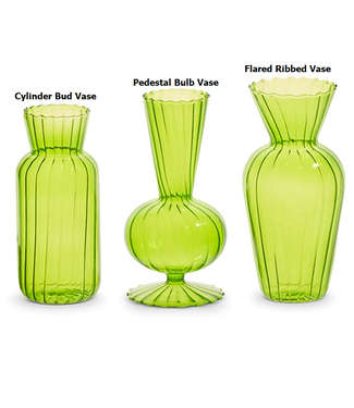 6” Green Vases