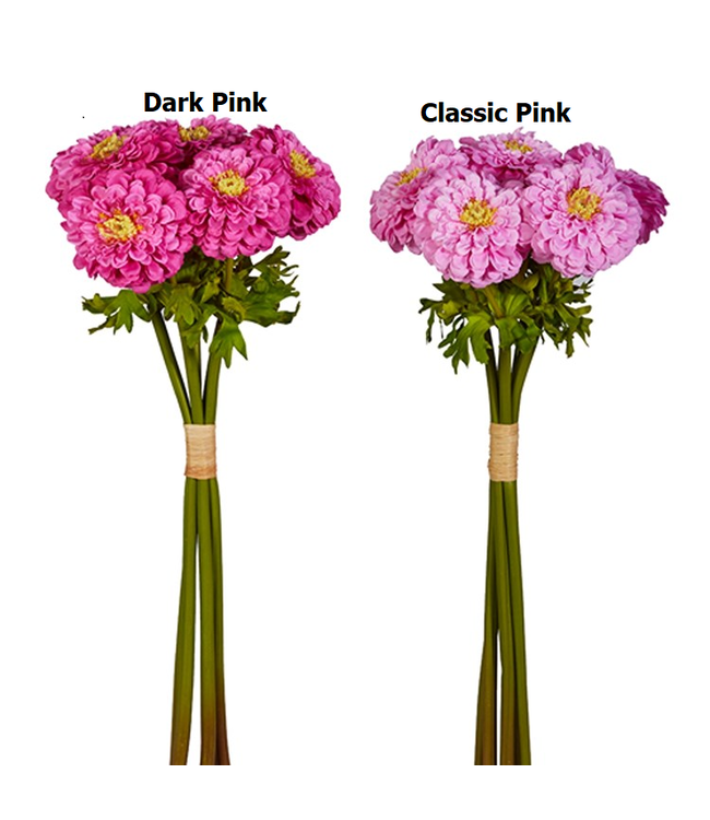 22” Pink Zinnia Bundle
