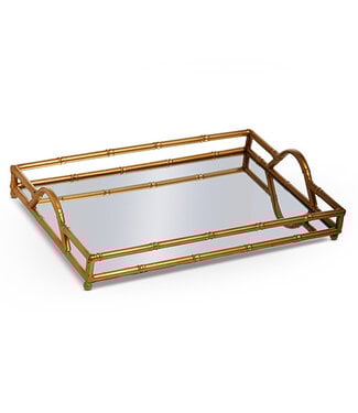 16” Rectangular Mirrored Tray