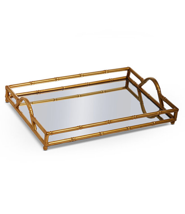 16” Rectangular Mirrored Tray