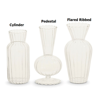 6” Clear Bud Vases